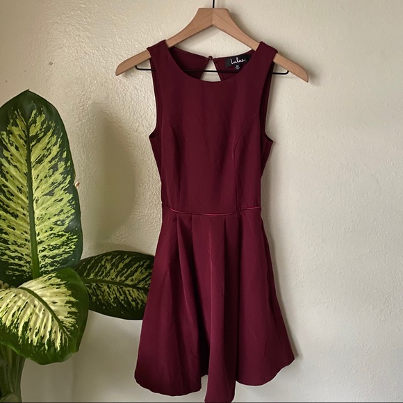 Lulu’s | Party Hop Backless Skater Dress - Picture 2 of 7